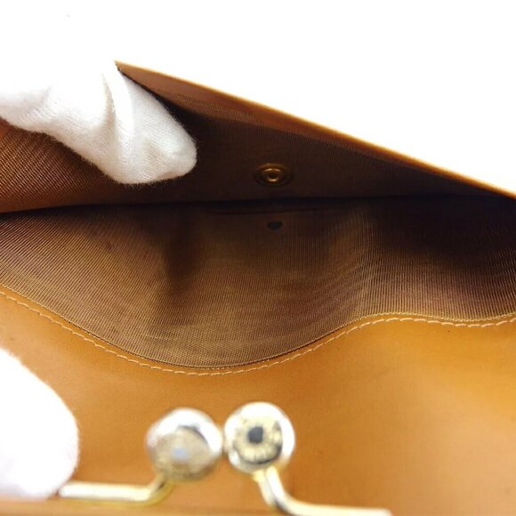 CELINE Long Wallet Macadam Beige PVC ?~ Leather Authentic Used - Picture 4 of 9